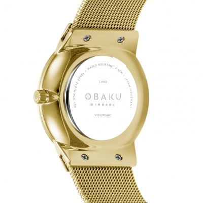 Relógio Mulher Obaku Land Gold - V255LXGIMG