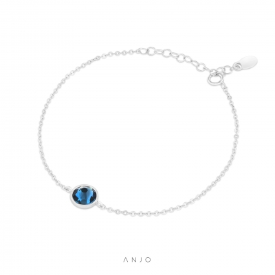 Pulseira de Prata Mulher ANJO Prima Colore Azul - PU24001PPTSW