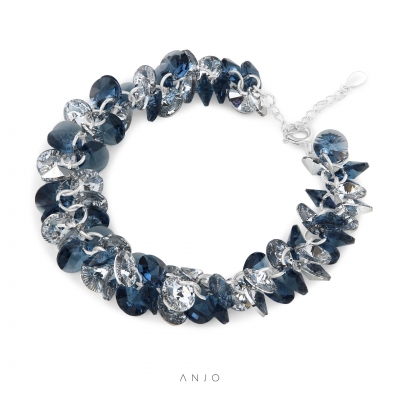 Pulseira de Prata Mulher ANJO Prima Colore Azul - PU24123PPTSW