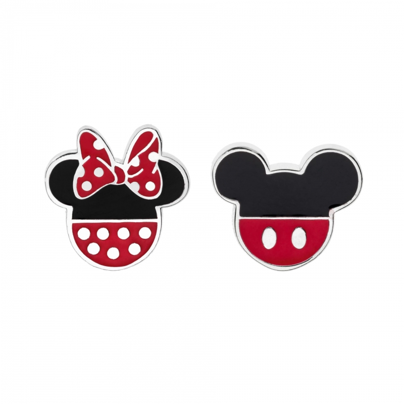 Brincos Criança Disney Rato Mickey e Minnie - E902111SL