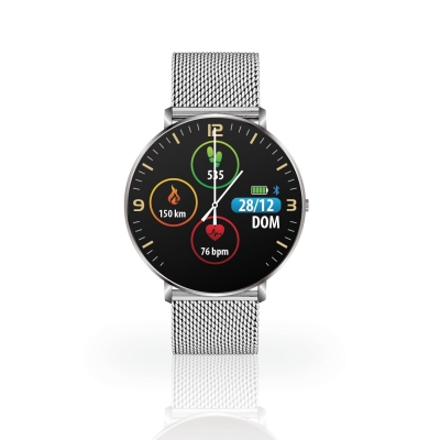 Smartwatch Techmade Kosmos Pratado - TM-KOSMOS-METS