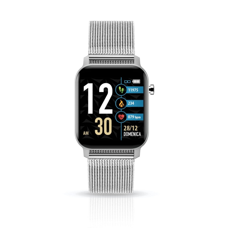 Smartwatch Techmade Techwatch X Prateado - TM-TWX-MSIL