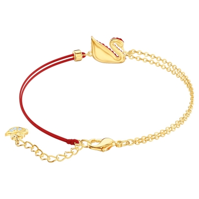 Pulseira Mulher Swarovski Iconic Swan Dourado - 5465403