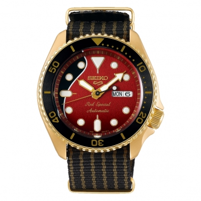 Relógio Homem Seiko 5 Sports Brian May Red Special - SRPH80K1