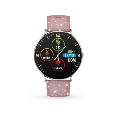 Smartwatch Techmade Kosmos Glitter Rosa - TM-KOSMOS-SGPK