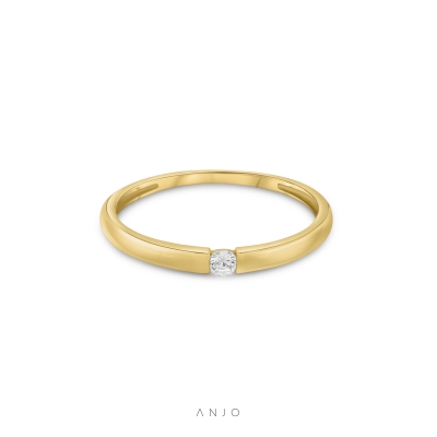 Anel Mulher ANJO Ouro 9K Flush - AN9K877CZ