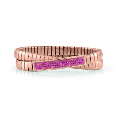 Pulseira Dupla Mulher Nomination Extension Glitter Ouro Rosa - 043215/030