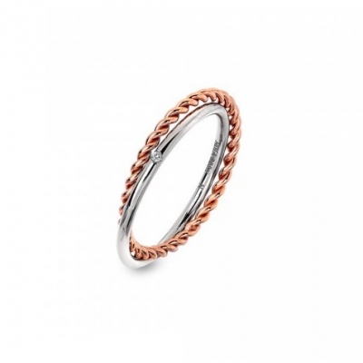 Anel Mulher Hot Diamonds Unity Rosegold - DR211