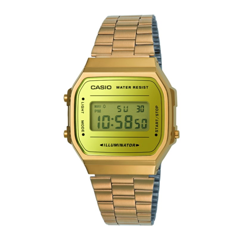 Relógio Unisexo Casio Vintage Iconic Dourado - A168WEGM-9EF