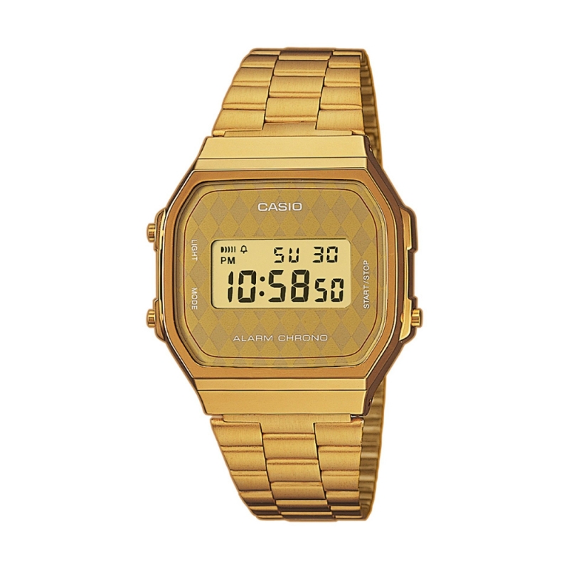 Relógio Unisexo Casio Vintage Iconic Dourado - A168WG-9BWEF