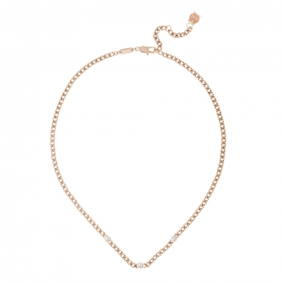 Colar Mulher One Jewels Neckmess Glam Ouro Rosa - OJNN11R