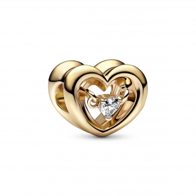 Conta Mulher Pandora Radiant Heart & Floating Stone - 762493C01