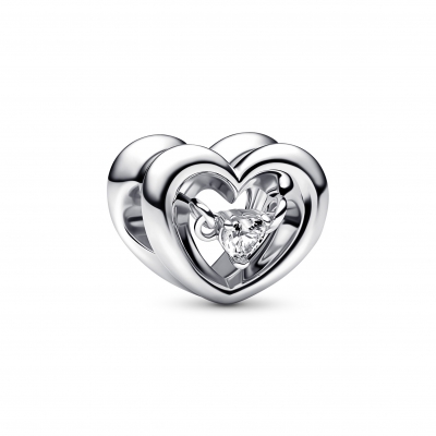 Conta Mulher Pandora Radiant Heart & Floating Stone - 792493C01