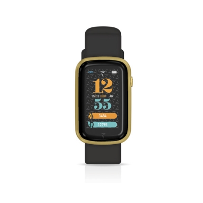 Smartwatch Techmade Steps Preto e Dourado - TM-STEPS-GDBK