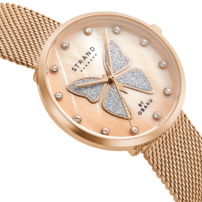 Relógio Mulher Strand Butterfly Rose - S700LXVVMV-DB