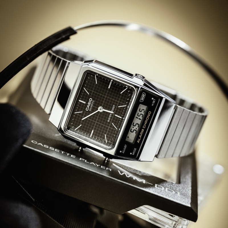 Relógio Unisexo Casio Vintage Prateado ANJO - AQ-800E-1AEF | Edgy