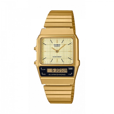 Relógio Unisexo Casio Vintage Edgy Dourado - AQ-800EG-9AEF