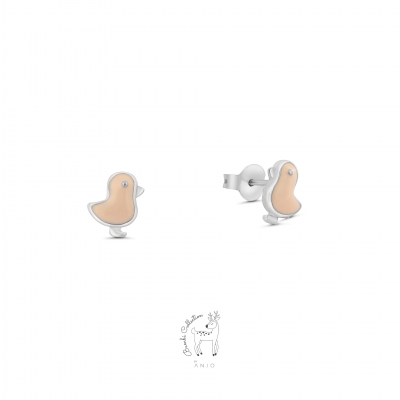 Brincos de Prata Criança ANJO Bambi Petit Oiseau - BR4526EN
