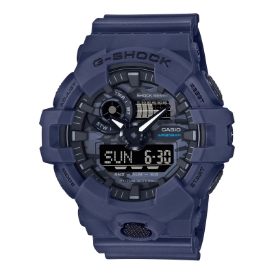 Relógio Homem G-SHOCK Série GA-700 Azul - GA-700CA-2AER