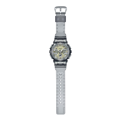Relógio Homem G-SHOCK Série GMA-S120 Cinza Transparente - GMA-S120GS-8AER