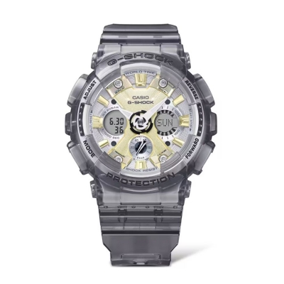 Relógio Homem G-SHOCK Série GMA-S120 Cinza Transparente - GMA-S120GS-8AER
