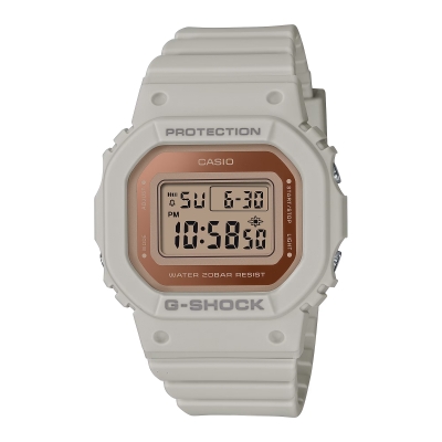Relógio Mulher G-SHOCK Série GDM-S5600 Bege - GMD-S5600-8ER