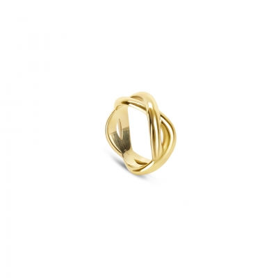Anel Mulher One Jewels Infinity Crossed Gold - OJIFR01G