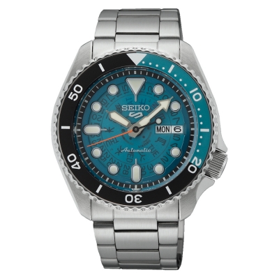 Relógio Homem Seiko 5 Sports Style Azul - SRPJ45K1