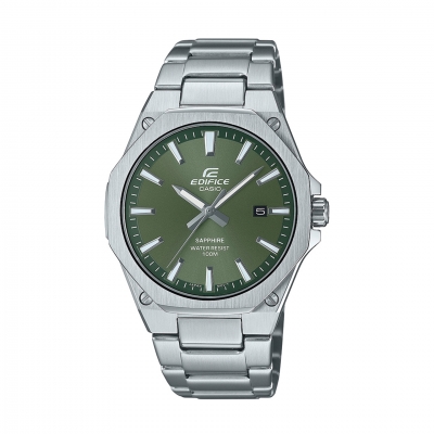 Relógio Homem Edifice Slim Prateado E Verde - EFR-S108D-3AVUEF