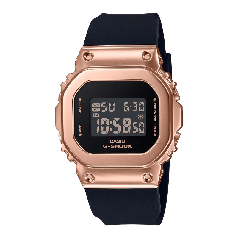 Relógio Mulher G-Shock Gm-S5600 Ouro Rosa - GM-S5600PG-1ER