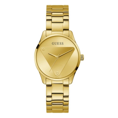 Relógio Mulher Guess Emblem Dourado - GW0485L1