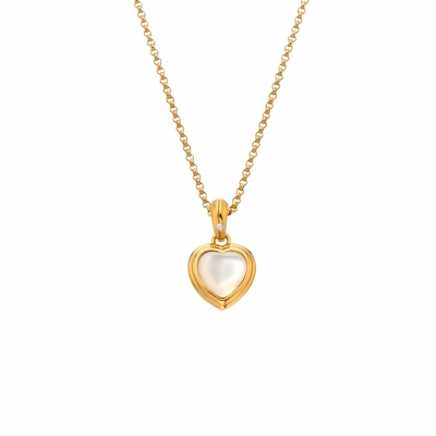 Colar Mulher Hot Diamonds Heart Dourado - DP1000