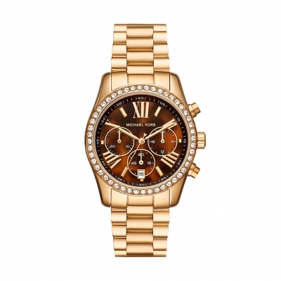 Relógio Mulher Michael Kors Lennox Dourado - MK7276