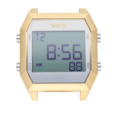 Relógio Watx and Co Digital Prateado e Dourado 40 mm - WXCA4001