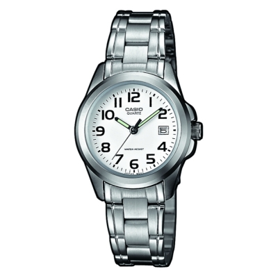 Relógio Mulher Casio Collection Prateado - LTP-1259PD-7BEF