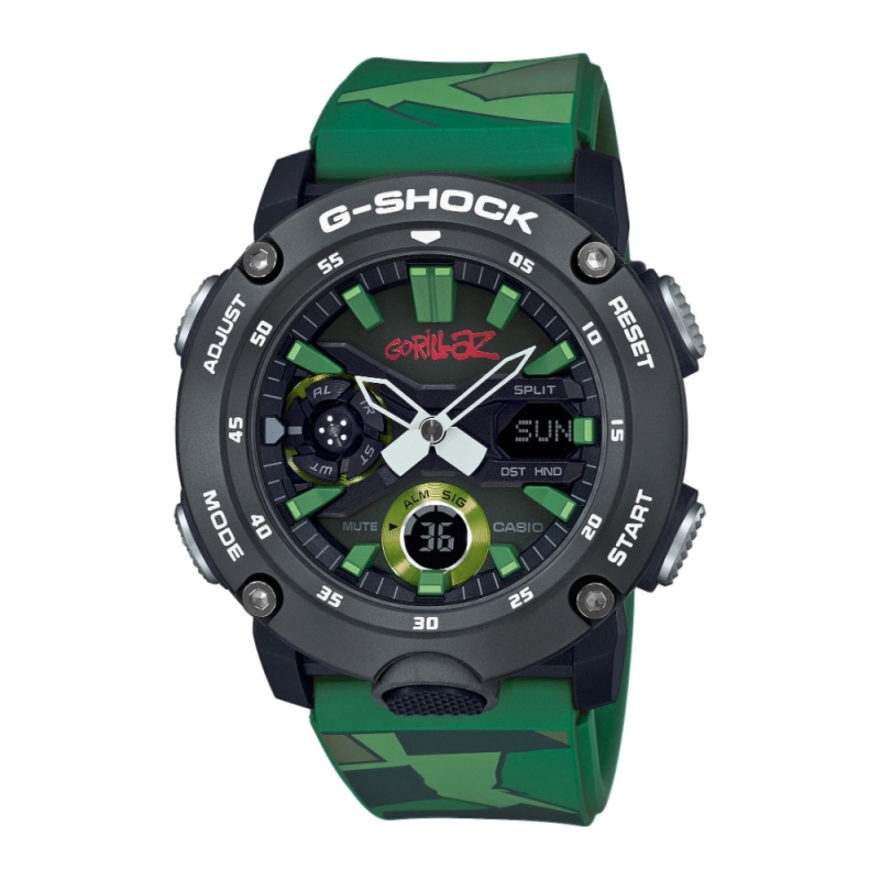 Relógio Homem G-Shock Gorillaz Edição Limitada - GA-2000GZ-3AER