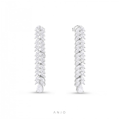 Brincos em Prata Mulher ANJO Drop Leafs - BR5585PCZ