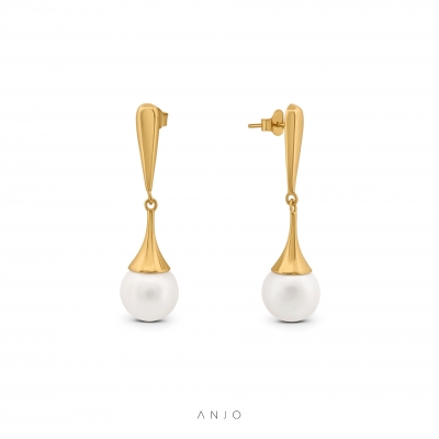 Brincos em Prata Mulher ANJO Pearls Candling - BR0114DP
