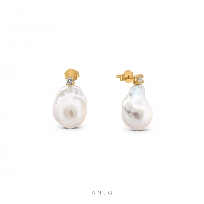Brincos em Prata Mulher ANJO Pearls Dew - BR0612DPCZ