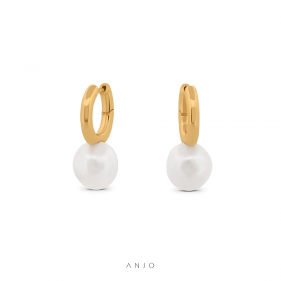 Argolas em Prata Mulher ANJO Pearls Full - BR1290DP