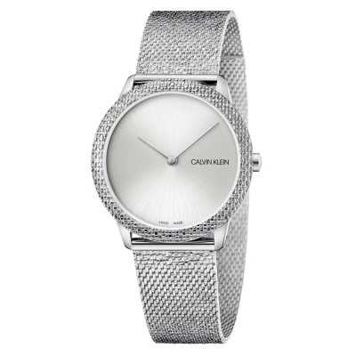 Relógio Mulher Calvin Klein Minimal Prateado - K3M22T26