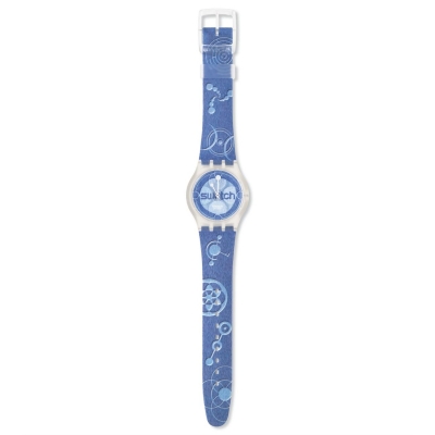 Relógio Unisexo Swatch Blue Satelite - SUPK101